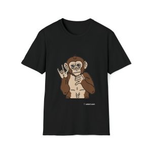 Monkey "I Love you"Unisex Softstyle T-Shirt